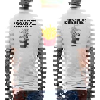 Papas Fritas Crossfries Divertidas Crossfit In Mangas Camiseta Hombre Estampado Espalda - Regaloses