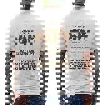 Papy Bricoleur Utile Homme Bricolage Humour Papy T-shirt imprimé au dos - Cadeauxyz