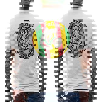 My Patience Lasts This Long Vibrant Retro Zebra Animal Lover Men's T-shirt Back Print - Thegiftio