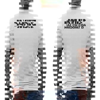 Pawdre Maine Coon Cat Dad Feline Father Cat Dad Men's T-shirt Back Print | Seseable UK