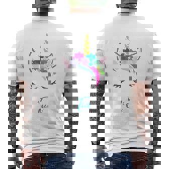 Personalizada Nombre Tia Unicornio Camiseta Hombre Estampado Espalda - Regaloses