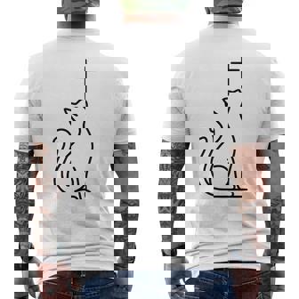 Pet Cats Love Jesus Be Happy Savior Men's T-shirt Back Print | Seseable CA