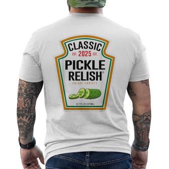 Pickle Relish Diy Halloween Condiment Costume Matching Men's T-shirt Back Print - Thegiftio UK