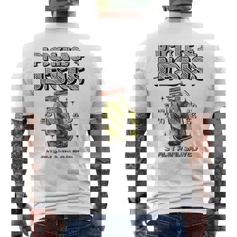 Pickles Jesus Salty And Saved Men's T-shirt Back Print | Seseable UK