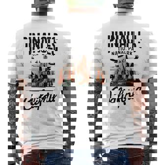 Pinnacles National Park California Adventure Men's Back Print T-Shirt | Mazezy