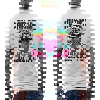 Pour Some Sugar On Me 1980'S Party Men's T-shirt Back Print | Mazezy