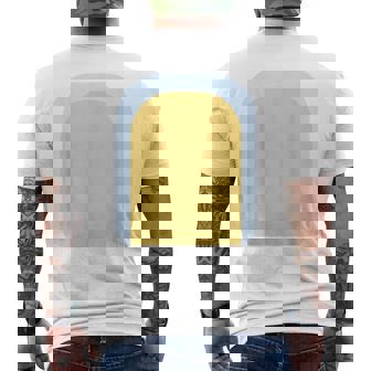 Pretend Blue Heeler Dog Dad Familly Costume Halloween Men's Back Print T-Shirt | Mazezy