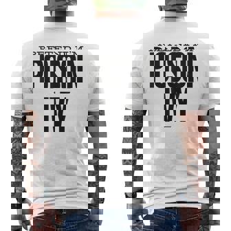 Pretend I'm An Poison Ivy Cute Green Halloween Party Costume Men's T-shirt Back Print - Monsterry