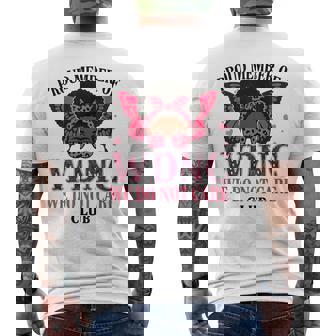 Proud Member Of Wdnc We Do Not Care Club Butterfly Women Men's T-shirt Back Print | Seseable FR