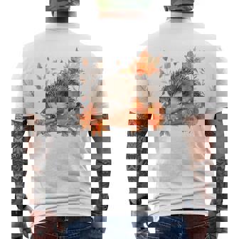 Pyjama Kawaii Hérisson Endormi Animal Automne T-shirt imprimé au dos - Cadeauxyz