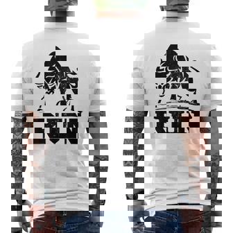 Raging Bulls Running Of Bull Bullfight Cowboys Lover Animal Men's T-shirt Back Print | Mazezy