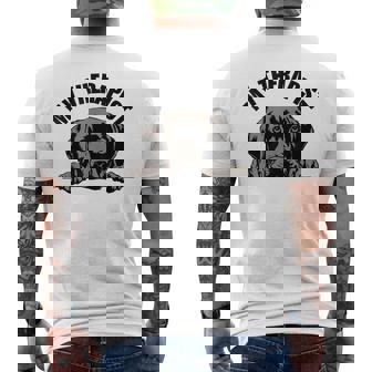 My Therapist Is A Dog Pet Lover Quote Labrador Therapy Men's T-shirt Back Print - Monsterry