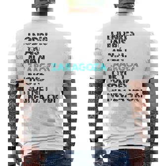 Regalo Para Los Amantes De Zaragoza Camiseta Hombre Estampado Espalda - Regaloses