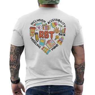 Retro Register Behavior Technician Rbt Analyst Aba Therapist Men's T-shirt Back Print - Thegiftio UK