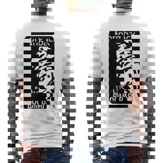 Riporta La Musica Rap Boom Bap T-shirt da uomo con stampa posteriore - Novitaregali