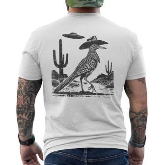Roadrunner Ufo Bird Lover Men's T-shirt Back Print | Mazezy