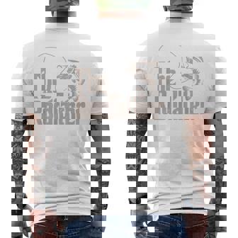 Rodfather Dad Fishing From Daughter Son Bass Fish Men's T-shirt Back Print | Seseable FR