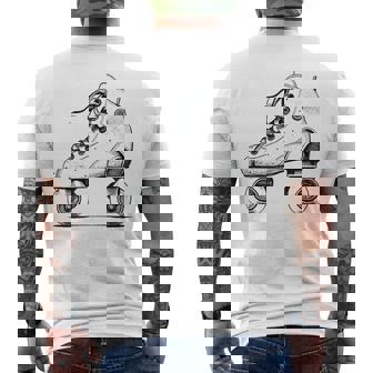 Rollerskates T Shirt 80's Vintage Roller Skates Disco Derby Men's Back Print T-Shirt | Mazezy