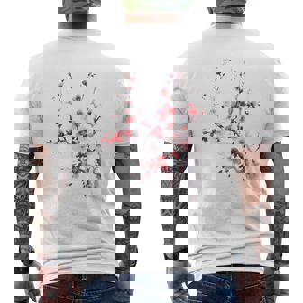 Roseakura Arbre Jolie Fleur Fleur De Cerisier Japonais T-shirt imprimé au dos - Cadeauxyz