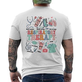 Rt Respiratory Therapy Therapist Rt Care Men's T-shirt Back Print - Seseable