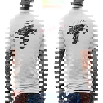 Sandrail Dune Desert Buggy Sand Rail Car Off Road Cart Men's Back Print T-Shirt | Mazezy