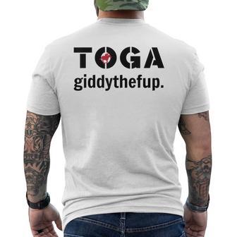 Saratoga Giddythefup Saratoga Racetrack Saratoga Springs Men's T-shirt Back Print - Thegiftio UK
