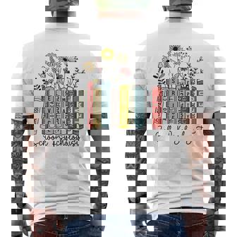 School Psychologist Book Psychology Teacher Appreciation Men's Back Print T-Shirt | Mazezy