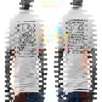 School Psychologist Psychology Teacher Appreciation Men's Back Print T-Shirt | Mazezy