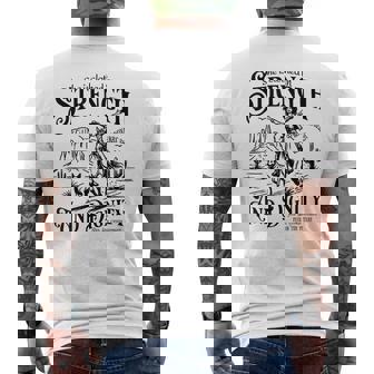 She Is Clothed In Strength And Dignity Cowgirl Men's T-shirt Back Print - Thegiftio