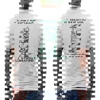 If I Shenan Once I'll Shenanigan Cat Men's T-shirt Back Print - Monsterry