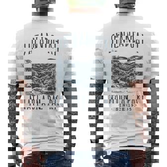 SHENANDOAH NATIONAL PARK VIRGINIA CAMPING HIKER VINTAGE Men's Back Print T-Shirt | Mazezy