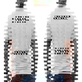 Ska Music Punk Reggae Retro Negro Blanco Cuadrados Gráficos Camiseta Hombre Estampado Espalda - Regaloses