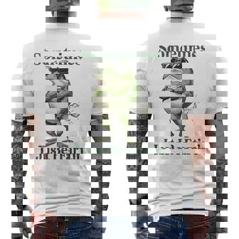 Sometimes I Just Be Farting Vintage Frog Graphic Men's T-shirt Back Print | Seseable UK