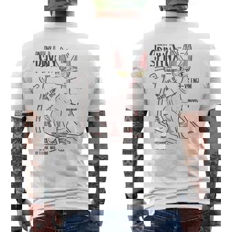 Sphynx Cat Pet Men's T-shirt Back Print | Mazezy