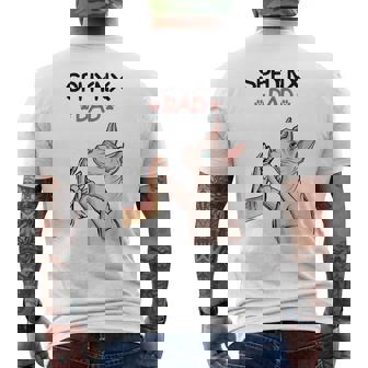 Sphynx Papàfinge Gatto Nudo Gatto Amante Dei Gatti T-shirt da uomo con stampa posteriore - Novitaregali