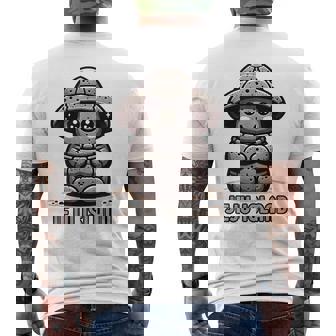 Statue De L'île De Jeju Corée Duud Dol Hareubang T-shirt imprimé au dos - Cadeauxyz