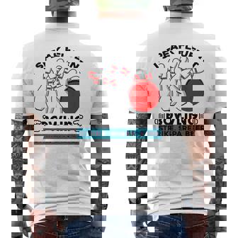 Strike スペア ビール ボウラー ボーリングボール 面白ボウリング メンズTシャツ バックプリント - Kawaiitshirt