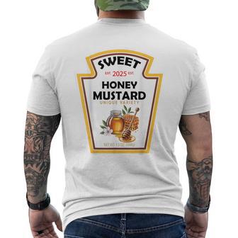 Sweet Honey Mustard Diy Halloween Condiment Costume Men's T-shirt Back Print - Thegiftio UK