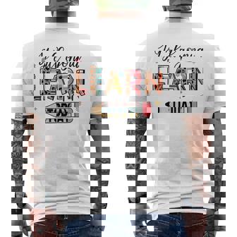 Teacher Y'all Gonna Learn Today First Day Of School Teacher Men's T-shirt Back Print - Thegiftio