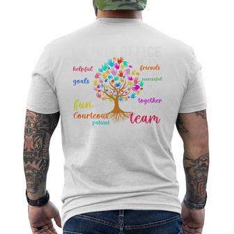 We Are A Team School Office Staff Front Office Staff Men's T-shirt Back Print - Thegiftio UK