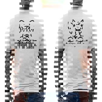 Tell Your Dog I Said Hello Paw Dog Lover Pet Owner Men's T-shirt Back Print | Seseable FR