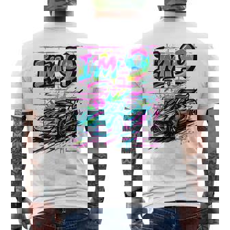 Tengo 9 Años De Edad Graffiti Race Car 9º Cumpleaños Niño Camiseta Hombre Estampado Espalda - Regaloses