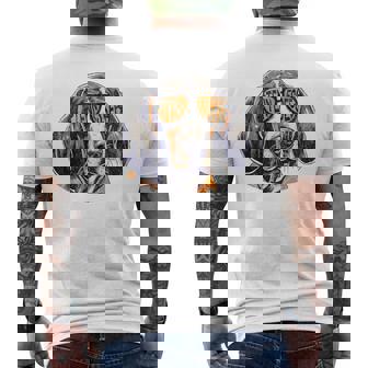 Tennessee Dog Sport Lovers Tennessee Coonhound Fan Men's Back Print T-Shirt | Mazezy