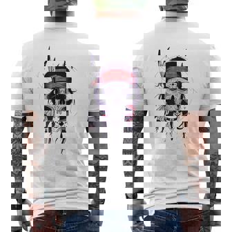 Tocado De Calavera De Jefe Indio Nativo Americano Camiseta Hombre Estampado Espalda - Regaloses