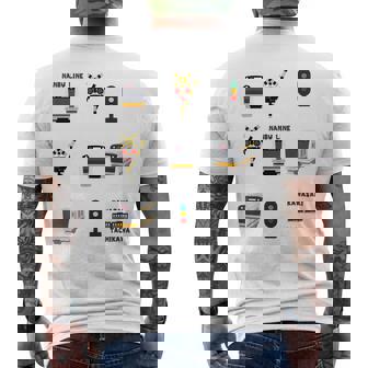 Tokyo Train 南武線 メンズTシャツ バックプリント - Kawaiitshirt