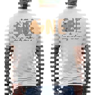 Tough One Cookies And Milk 1St Birthday Boy Family Party Men's T-shirt Back Print - Seseable