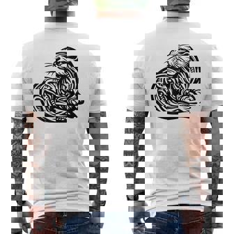 Tribal Giant River Otter T-shirt imprimé au dos - Cadeauxyz