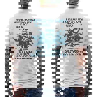 I Tried To Form A Gang But It Turned Into A Book-Club Reader Men's T-shirt Back Print - Monsterry