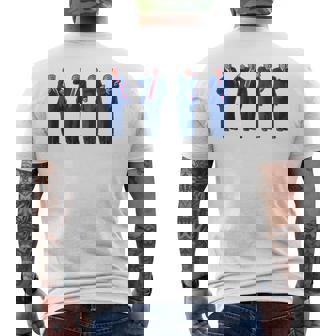 The Trumpty Dance Trump Dancing 4Th Of July Men's T-shirt Back Print - Monsterry