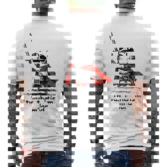 Twas The Tism M Lord Meme History Knight Frog Men's T-shirt Back Print | Seseable CA